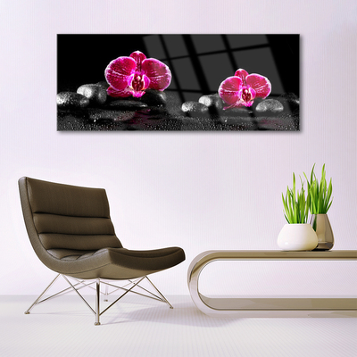 Stiklo paveikslas Orchidėja kambariui