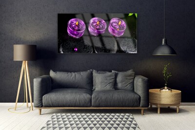Stiklo paveikslas SPA žvakė Art