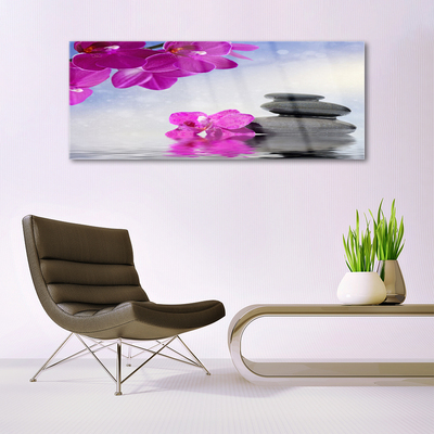 Stiklo paveikslas Gėlės Orchidėjų augalas