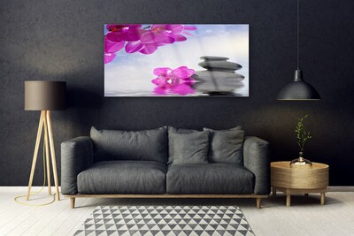 Stiklo paveikslas Gėlės Orchidėjų augalas