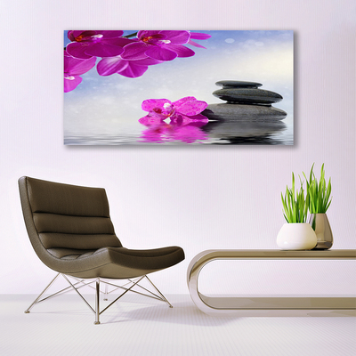 Stiklo paveikslas Gėlės Orchidėjų augalas