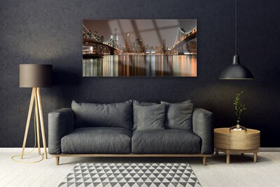 Stiklo paveikslas Miesto tiltų architektūra