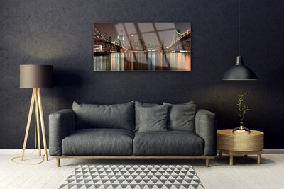 Stiklo paveikslas Miesto tiltų architektūra