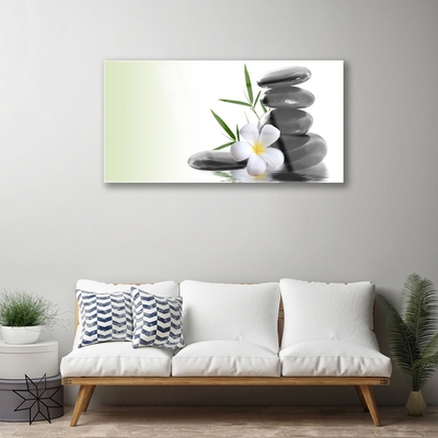 Stiklo paveikslas Gėlių akmenys Art