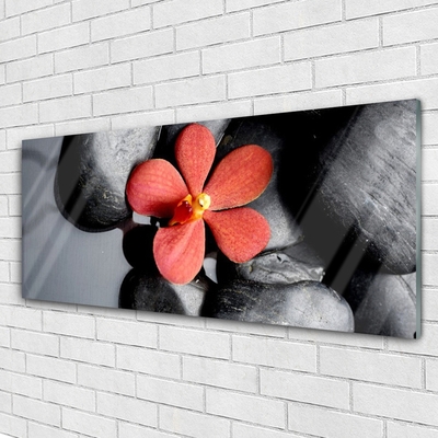 Stiklo paveikslas Gėlių akmenys Art