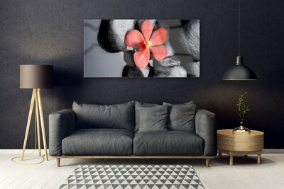 Stiklo paveikslas Gėlių akmenys Art