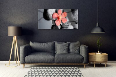 Stiklo paveikslas Gėlių akmenys Art