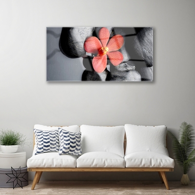 Stiklo paveikslas Gėlių akmenys Art