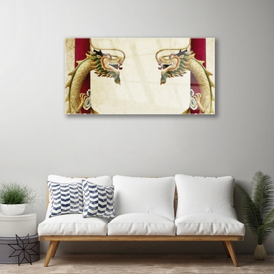 Stiklo paveikslas Drakonas Art