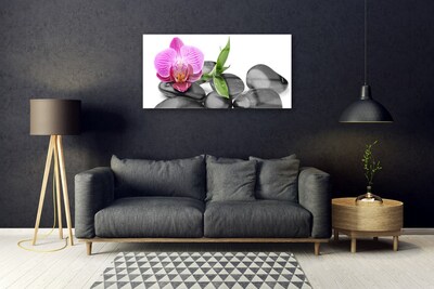 Stiklo paveikslas Gėlių akmenys Art