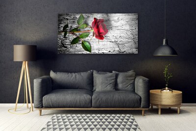 Stiklo paveikslas Rožių gėlių augalo gamta