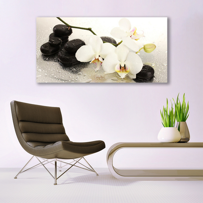 Stiklo paveikslas Gėlė Graži orchidėja