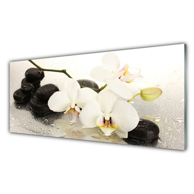 Stiklo paveikslas Gėlė Graži orchidėja