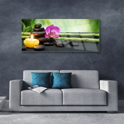 Stiklo paveikslas Bamboo Flower Zen SPA