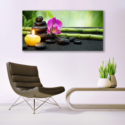 Stiklo paveikslas Bamboo Flower Zen SPA