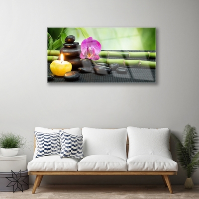 Stiklo paveikslas Bamboo Flower Zen SPA