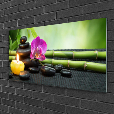 Stiklo paveikslas Bamboo Flower Zen SPA