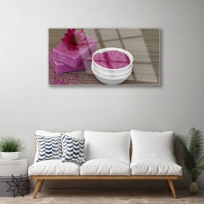Stiklo paveikslas Smėlio muilas Art