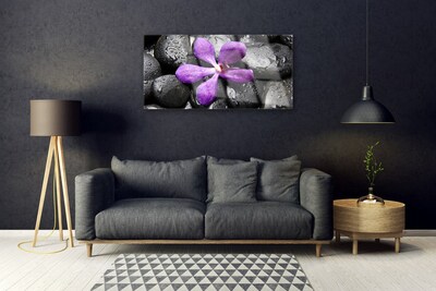 Stiklo paveikslas Gėlių akmenys Art