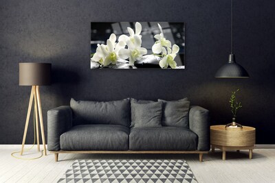 Stiklo paveikslas Gėlių orchidėjų augalas