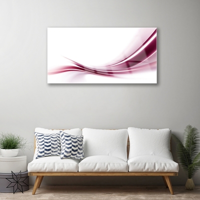 Stiklo paveikslas Abstract Waves Menas Menas