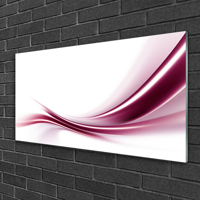 Stiklo paveikslas Abstract Waves Menas Menas