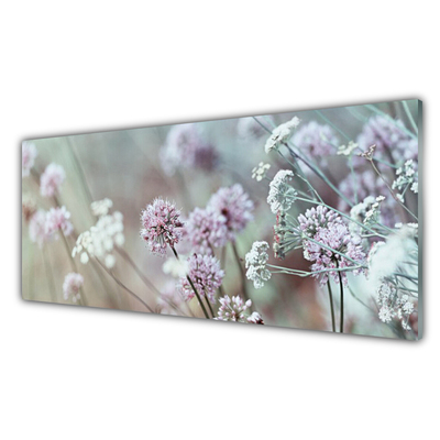 Stiklo paveikslas Laukinių gėlių pievos gamta