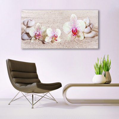 Stiklo paveikslas Orchidėjų smėlis