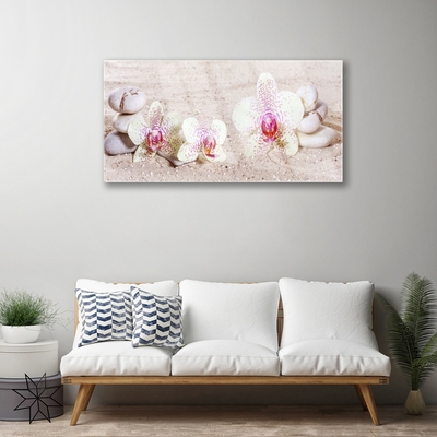 Stiklo paveikslas Orchidėjų smėlis