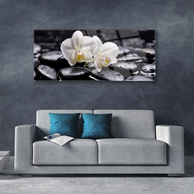 Stiklo paveikslas Zen White Orchid SPA