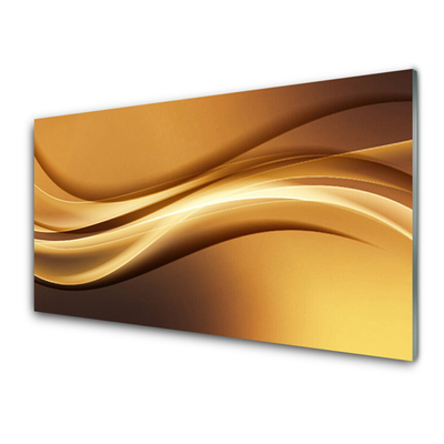 Stiklo paveikslas Abstract Waves Menas Menas