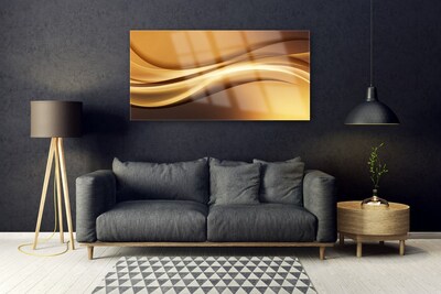 Stiklo paveikslas Abstract Waves Menas Menas