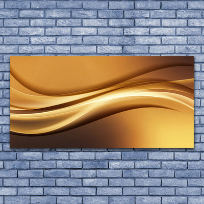 Stiklo paveikslas Abstract Waves Menas Menas