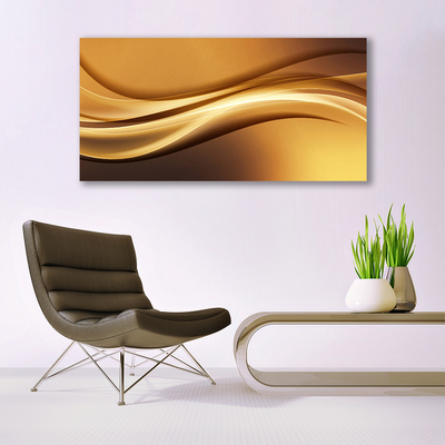 Stiklo paveikslas Abstract Waves Menas Menas