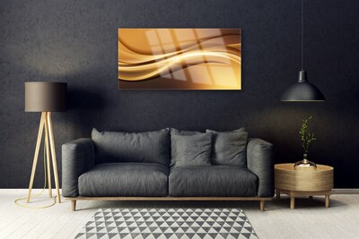 Stiklo paveikslas Abstract Waves Menas Menas