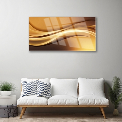 Stiklo paveikslas Abstract Waves Menas Menas