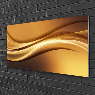 Stiklo paveikslas Abstract Waves Menas Menas