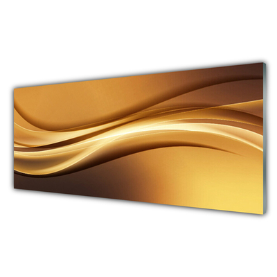 Stiklo paveikslas Abstract Waves Menas Menas