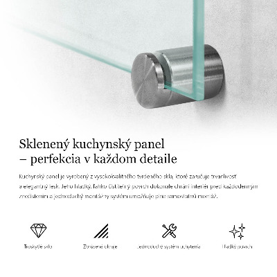 Virtuvės stiklo plokštė permatoma