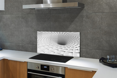 Virtuvės sienos plokštė Geometrinis 3D piltuvas