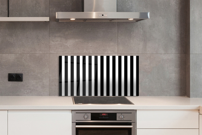 Virtuvės sieninės plokštė Geometrinės zebro juostelės