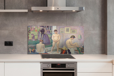 Virtuvės sienos plokštė Modeliai – Georges Seurat