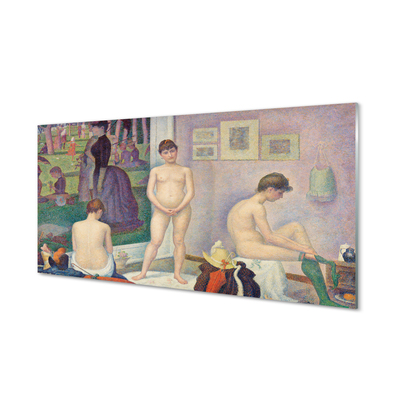 Virtuvės sienos plokštė Modeliai – Georges Seurat