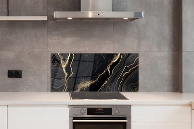 Virtuvės sieninės plokštė Marmuro akmens abstrakcija