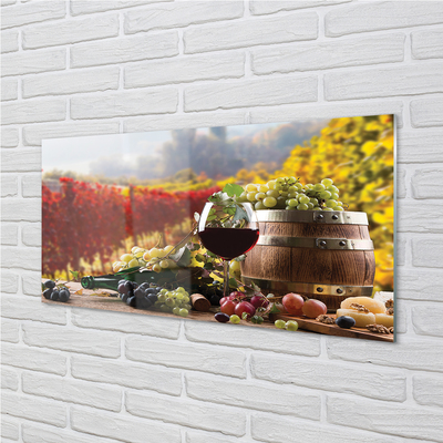 Virtuvės sieninės plokštė Rudens vyno taurė