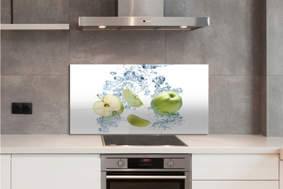 Virtuvės sieninės plokštė Vanduo, supjaustytas obuolys