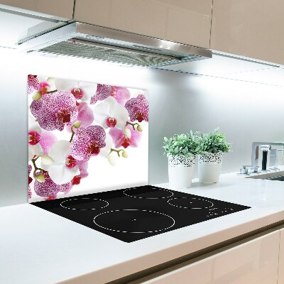 Stiklinė virtuvės lenta Orchidėja