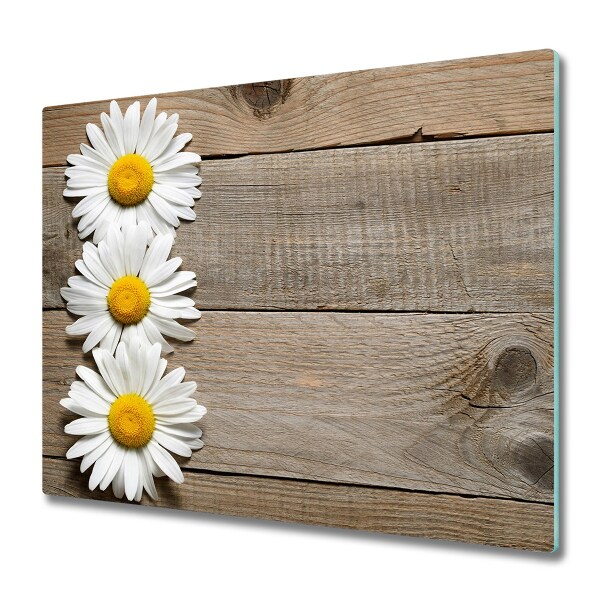 Stiklinė pjaustymo lentelė Daisy Wood