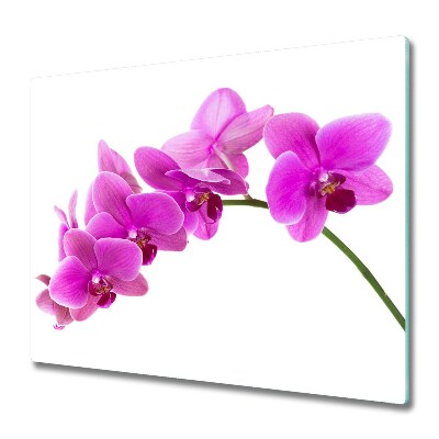 Stiklinė pjaustymo lentelė Rožinė orchidėja