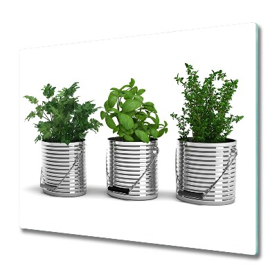 Stiklinė pjaustymo lentelė Aromatiniai augalai